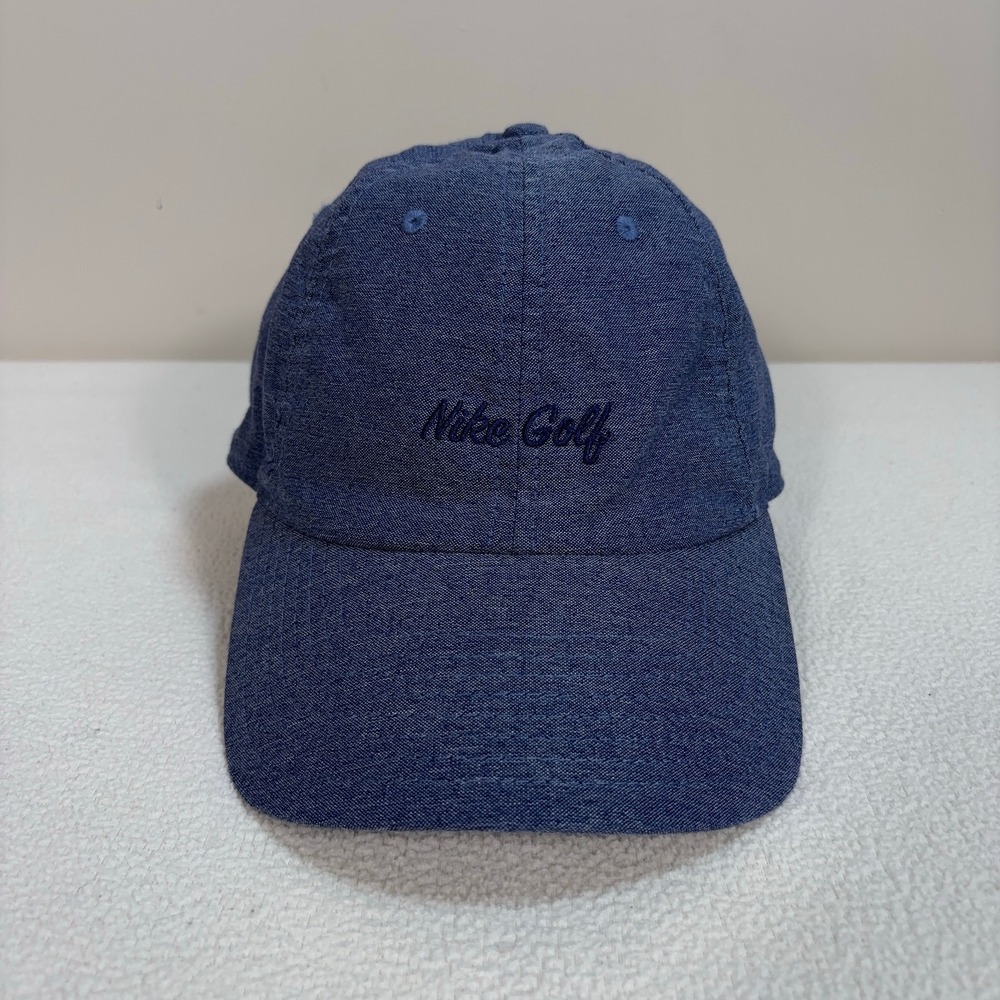 Nike Golf Heritage 86 Hat Men's One Size Blue Dri-Fit Stretch Swoosh Logo